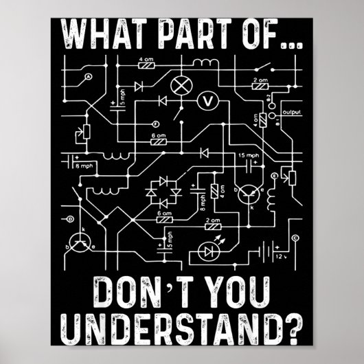 Electrical Engineering Electrical Engineer Men  Poster (Voorkant)