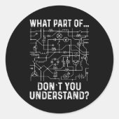 Electrical Engineering Electrical Engineer Men  Ronde Sticker (Voorkant)