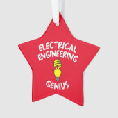 Electrical Engineering Genius Ornament (voorkant)