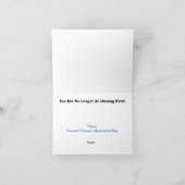 Electrical Lineman Unsung Hero Wenskaart Kaart (Binnen)