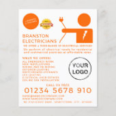 Electrical Man, Electrician Advertising Flyer (Voorkant)