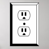 Electrical Outlet or Nerd Art Poster (Voorkant)