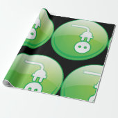 Electrical Plug Symbol Wrapping Paper Cadeaupapier (Uitgerold)