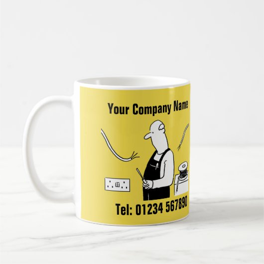 Electrical Services Cartoon Mok (Links)