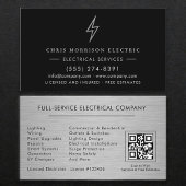 Electrical Services QR Code Professional Visitekaartje