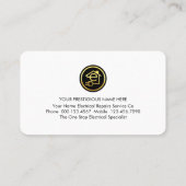 Electrical Wire Colors Plug Connection Visitekaartje (Achterkant)