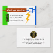 Electrical Wire Colors Power Plug Visitekaartje (Voorkant / Achterkant)