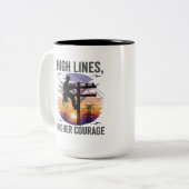 Electrical Worker Appreciation Transmission Tweekleurige Koffiemok (Voorkant links)