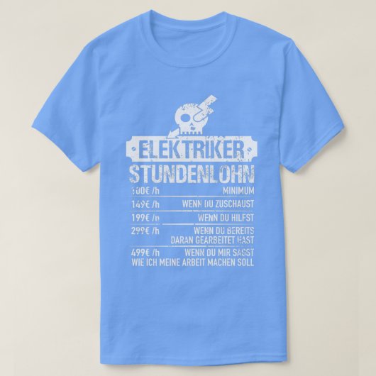 Electrice Hourly Electricia MasterTShirt T-shirt (Design voorkant)