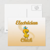 Electricia Chick Briefkaart (Voorkant / Achterkant)
