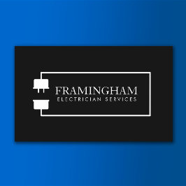 Electricia Logo van de Uitbreidingskabel zwart Visitekaartje