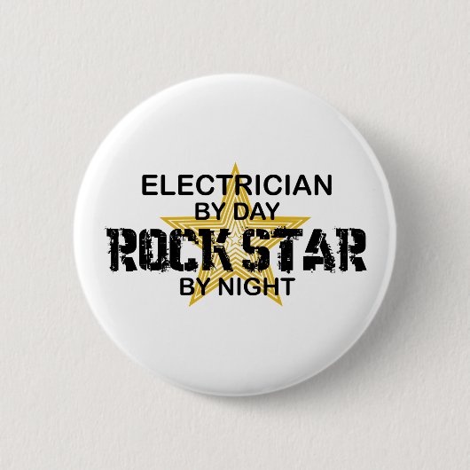 Electricia Rock Star by Night Ronde Button 5,7 Cm (Voorkant)