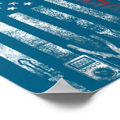 Electrician American Flag Funny Electricians Tools Poster (Hoek)