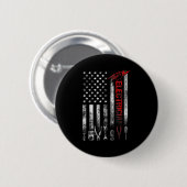 Electrician American Flag Funny Electricians Tools Ronde Button 5,7 Cm (Voorkant /achterkant)