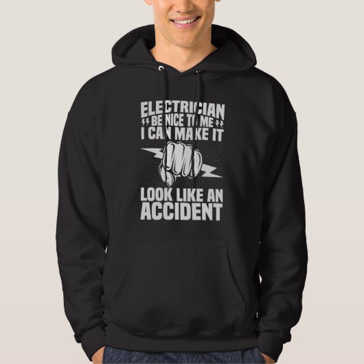 Electrician Be Nice To Me  Electrical Engineer Lin Hoodie (Voorkant)