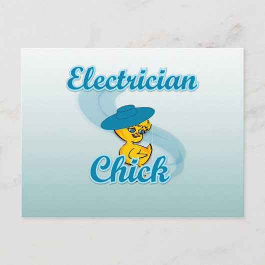 Electrician Chick #3 Briefkaart (Voorkant)