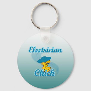 Electrician Chick #3 Sleutelhanger