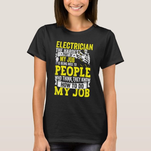 Electrician Dad Apparel Electric Lineman for Men T-shirt (Voorkant)