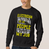 Electrician Dad Apparel Electric Lineman for Men Trui (Voorkant)