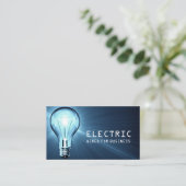 Electrician, Electric, Construction Business Card Visitekaartje (Staand voorkant)