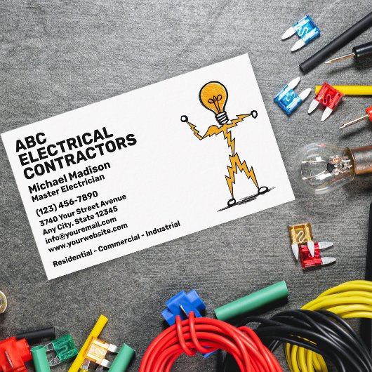 Electrician | Electrical Contractor Visitekaartje