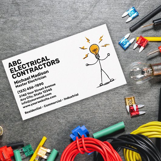 Electrician | Electrical Contractor Visitekaartje