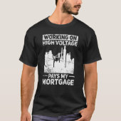 Electrician   Electrical Engineer Construction Ele T-shirt (Voorkant)