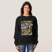 Electrician Electrical Engineer Lineman Electrical Trui (Voorkant volledig)