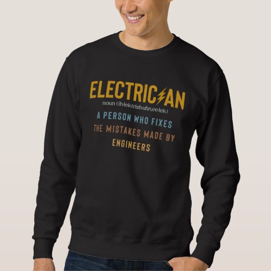 Electrician   Electrician Definition Trui (Voorkant)