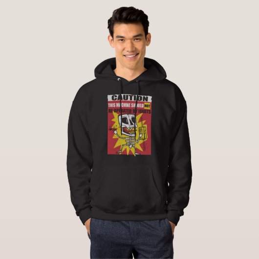 Electrician Engineer Electrical Sign Hoodie (Voorkant volledig)