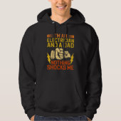 Electrician For Men Daddy Electrical Engineers Hoodie (Voorkant)