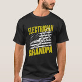 Electrician Grandpa Electrical Engineer Electricia T-shirt (Voorkant)