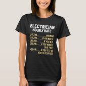 Electrician Hourly Rate Electrical Engineer Linema T-shirt (Voorkant)