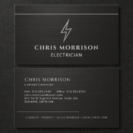 Electrician Industrial Metallic Contractor Visitekaartje