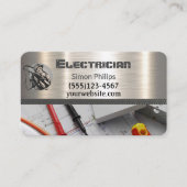 Electrician Metal Handyman Business card Visitekaartje (Voorkant)