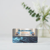 Electrician Metal Handyman Business card Visitekaartje (Staand voorkant)