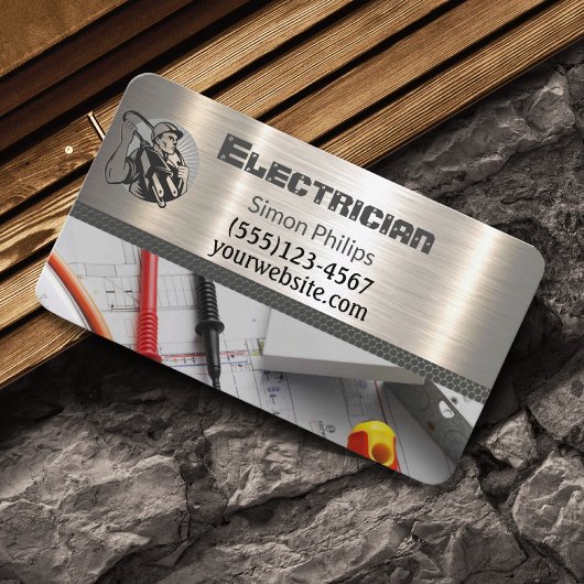 Electrician Metal Handyman Business card Visitekaartje