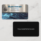 Electrician Metal Handyman Business card Visitekaartje (Voorkant / Achterkant)