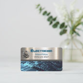 Electrician Metal Handyman Business card Visitekaartje (Staand voorkant)