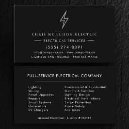 Electrician – Modern Electric Company Visitekaartje