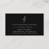 Electrician – Modern Electric Company Visitekaartje (Voorkant)
