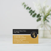 Electrician Modern Unique Business Cards Visitekaartje (Staand voorkant)