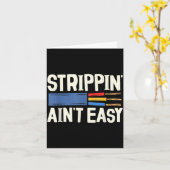 Electrician N Ain't Easy Dad Grandpa Papa Fathers  Kaart (Gele Bloem)