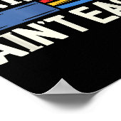 Electrician N Ain't Easy Dad Grandpa Papa Fathers  Poster (Hoek)