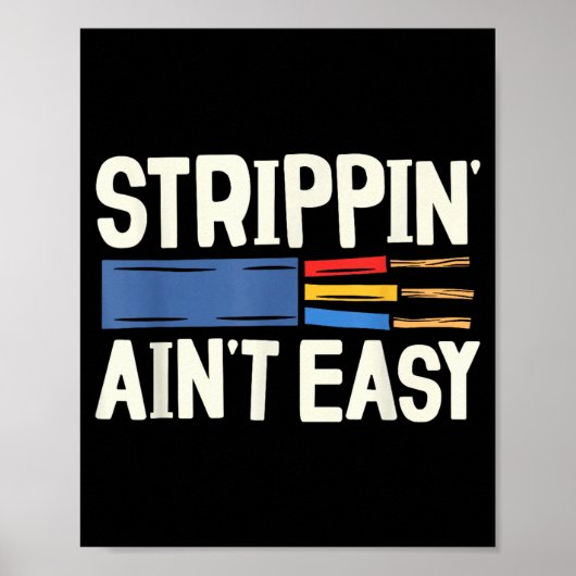 Electrician N Ain't Easy Dad Grandpa Papa Fathers  Poster (Voorkant)