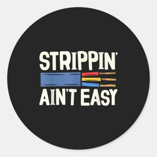 Electrician N Ain't Easy Dad Grandpa Papa Fathers Ronde Sticker (Voorkant)