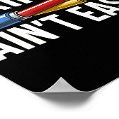 Electrician N Ain't Easy Funny Dad Fathers Day  Poster (Hoek)