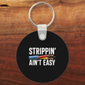 Electrician N Ain't Easy Funny Dad Fathers Day  Sleutelhanger (Voorkant)