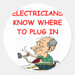 ELECTRICian Ronde Sticker