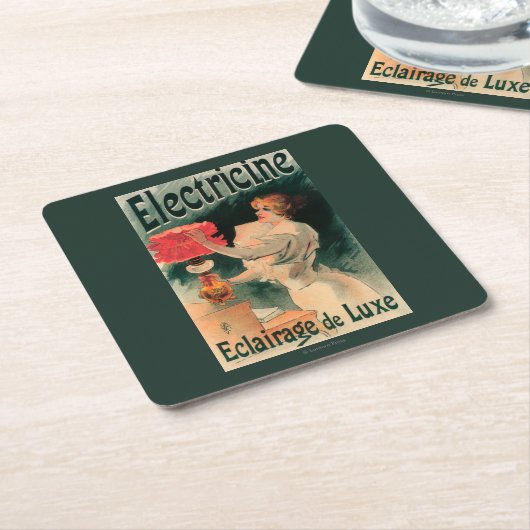 Electricine Promotional PosterFrankrijk Kartonnen Onderzetters (Schuin)